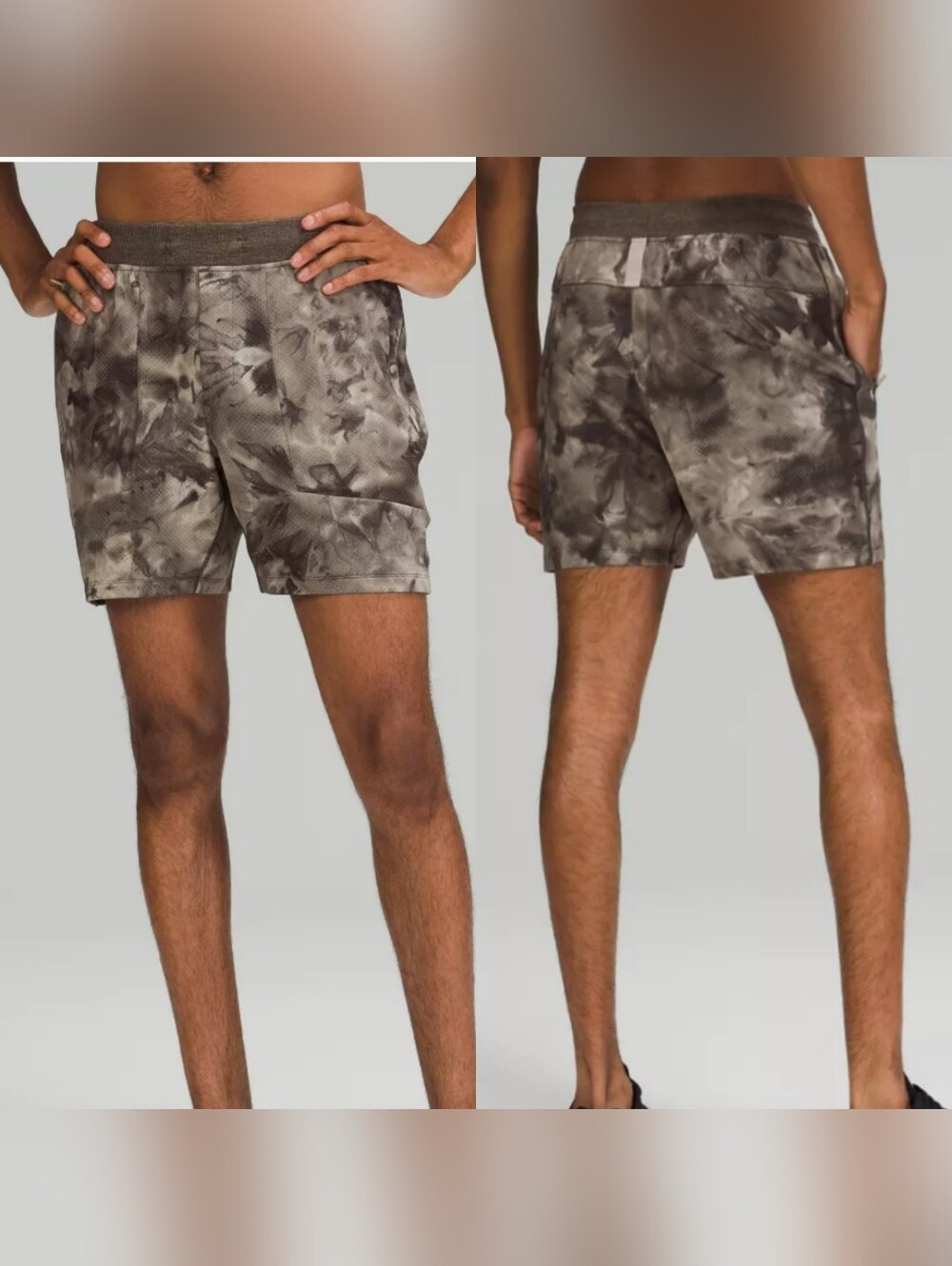 Lululemon | Textured Tech 7" Smoky Gray Shorts